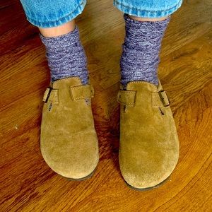 Beaver creek clogs mules brown suede 10